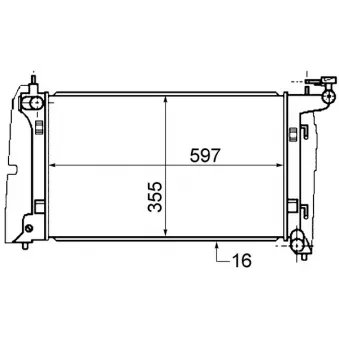 Radiateur, refroidissement du moteur MAHLE CR 1527 000S