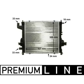 Radiateur, refroidissement du moteur MAHLE CR 153 000P