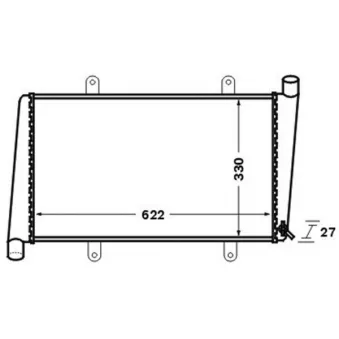 Radiateur, refroidissement du moteur MAHLE CR 1541 000S