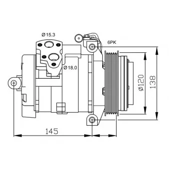 Compresseur, climatisation NRF 32698G