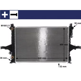 Radiateur, refroidissement du moteur MAHLE CR 1547 000S