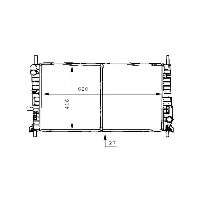 Radiateur, refroidissement du moteur MAHLE CR 155 000S