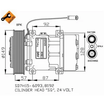 Compresseur, climatisation NRF 32699G