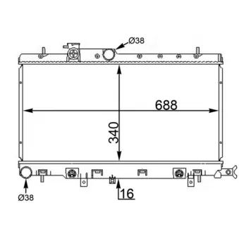 Radiateur, refroidissement du moteur MAHLE CR 1564 000S