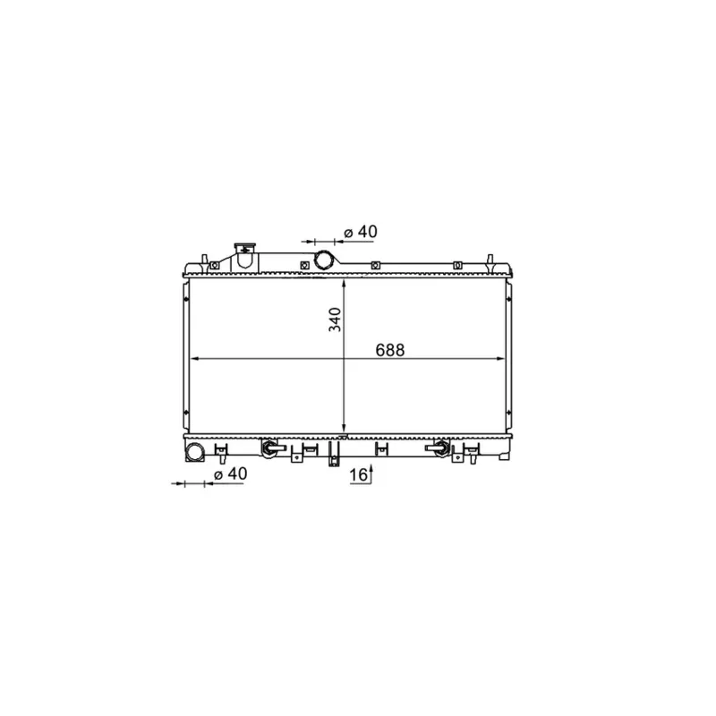 Radiateur, refroidissement du moteur MAHLE CR 1573 000S