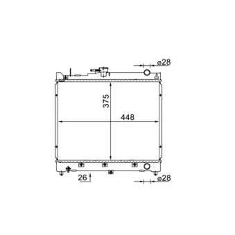 Radiateur, refroidissement du moteur MAHLE CR 1576 000S