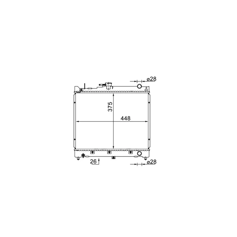 Radiateur, refroidissement du moteur MAHLE CR 1576 000S