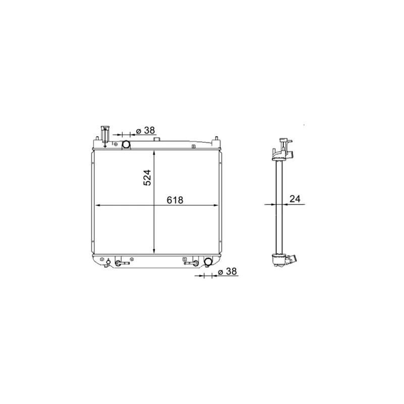 Radiateur, refroidissement du moteur MAHLE CR 1577 000S