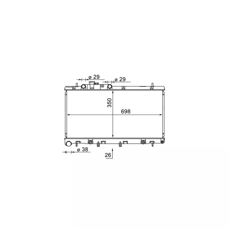 Radiateur, refroidissement du moteur MAHLE CR 1580 000S