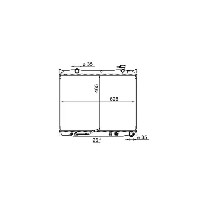 Radiateur, refroidissement du moteur MAHLE CR 1581 000S