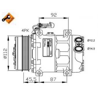 Compresseur, climatisation NRF 32701G
