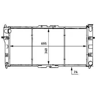 Radiateur, refroidissement du moteur MAHLE CR 161 000S