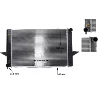 Radiateur, refroidissement du moteur MAHLE CR 164 000S