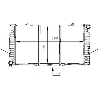 Radiateur, refroidissement du moteur MAHLE CR 165 000S