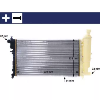 Radiateur, refroidissement du moteur MAHLE CR 169 000S