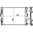 Radiateur, refroidissement du moteur MAHLE CR 1690 000P - Visuel 2