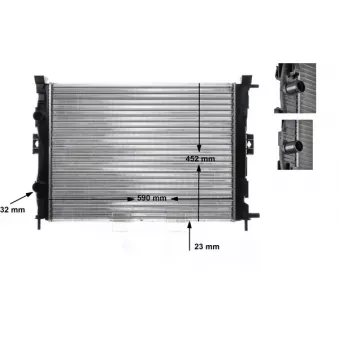 Radiateur, refroidissement du moteur MAHLE CR 1690 000S