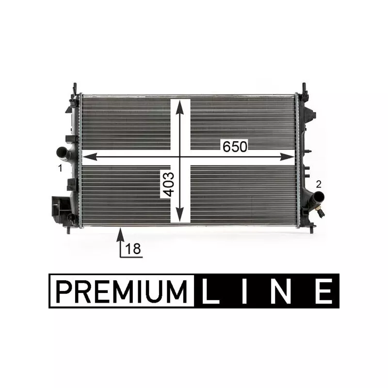 Radiateur, refroidissement du moteur MAHLE CR 17 000P