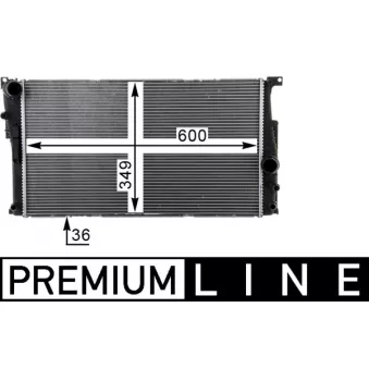Radiateur, refroidissement du moteur MAHLE CR 1725 000P