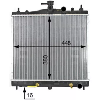 Radiateur, refroidissement du moteur MAHLE CR 1789 000S