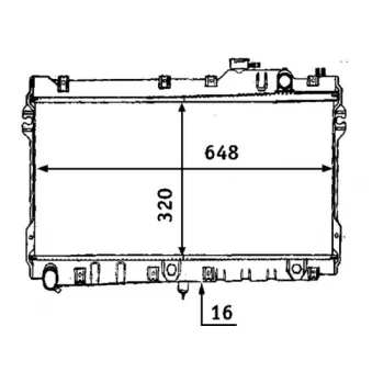 Radiateur, refroidissement du moteur MAHLE CR 185 000S
