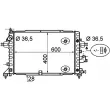 Radiateur, refroidissement du moteur MAHLE CR 1858 000P - Visuel 2
