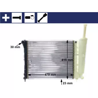 Radiateur, refroidissement du moteur MAHLE CR 1859 000S