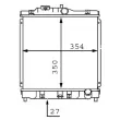 Radiateur, refroidissement du moteur MAHLE CR 186 000S - Visuel 1