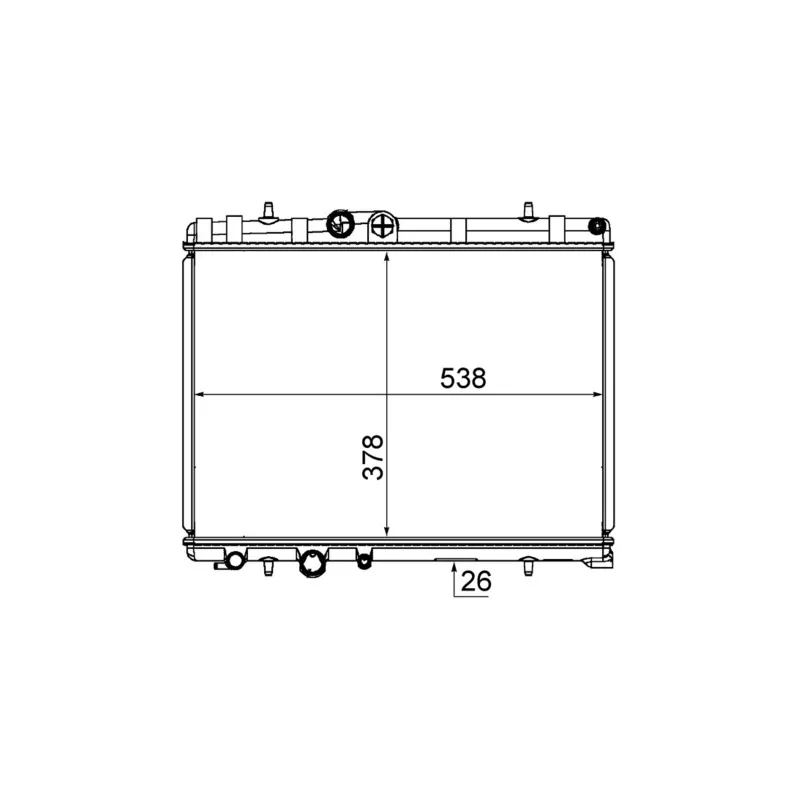 Radiateur, refroidissement du moteur MAHLE CR 1863 000S