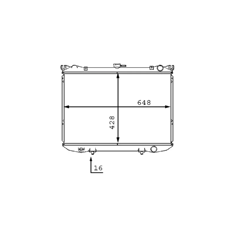 Radiateur, refroidissement du moteur MAHLE CR 187 000S