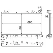 Radiateur, refroidissement du moteur MAHLE CR 1875 000S - Visuel 1