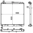 Radiateur, refroidissement du moteur MAHLE CR 1878 000S - Visuel 1
