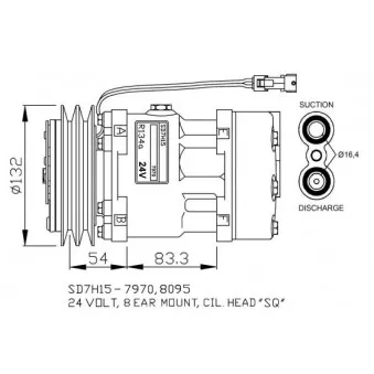 Compresseur, climatisation NRF 32730G
