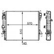 Radiateur, refroidissement du moteur MAHLE CR 1965 000P - Visuel 1