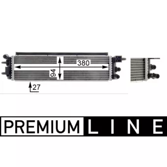Radiateur, refroidissement du moteur MAHLE CR 1969 000P