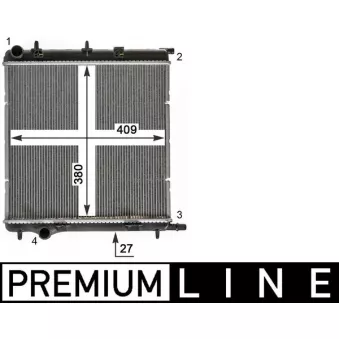Radiateur, refroidissement du moteur MAHLE CR 1988 000P