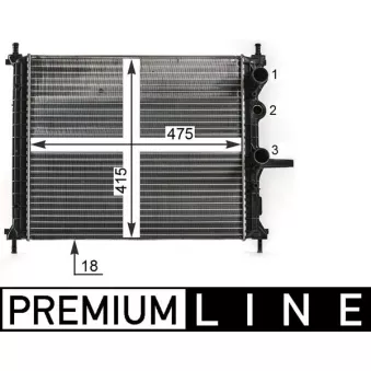 Radiateur, refroidissement du moteur MAHLE CR 1993 000P