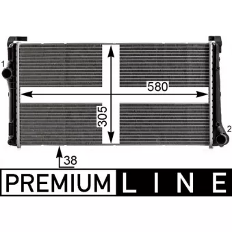 Radiateur, refroidissement du moteur MAHLE CR 1995 000P