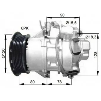 Compresseur, climatisation NRF 32740G