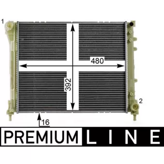 Radiateur, refroidissement du moteur MAHLE CR 2004 000P