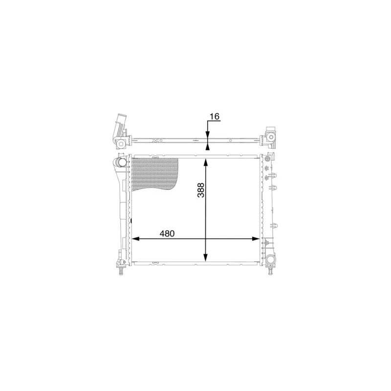 Radiateur, refroidissement du moteur MAHLE CR 2004 000S