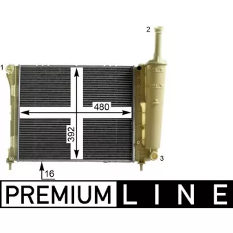 Radiateur, refroidissement du moteur MAHLE CR 2005 000P