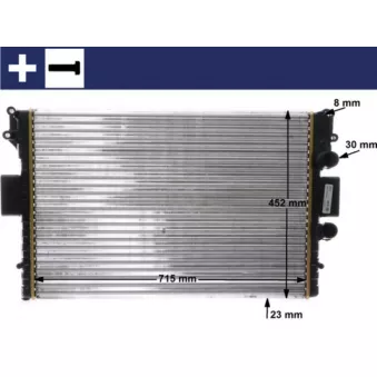 Radiateur, refroidissement du moteur MAHLE CR 2006 000S