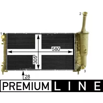 Radiateur, refroidissement du moteur MAHLE CR 2010 000P