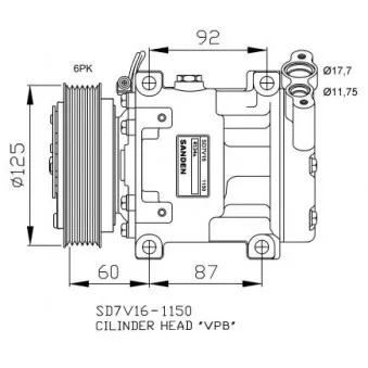 Compresseur, climatisation NRF 32747G