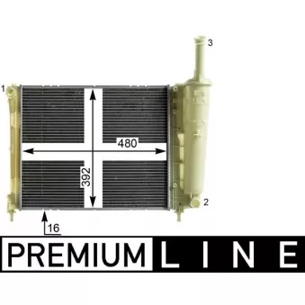 Radiateur, refroidissement du moteur MAHLE CR 2013 000P