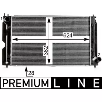 Radiateur, refroidissement du moteur MAHLE CR 2016 000P