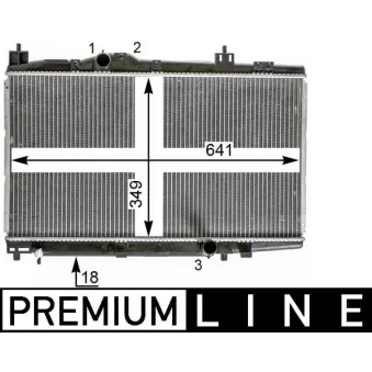 Radiateur, refroidissement du moteur MAHLE CR 2017 000P