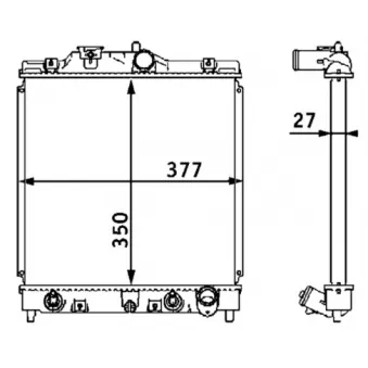 Radiateur, refroidissement du moteur MAHLE CR 203 000S