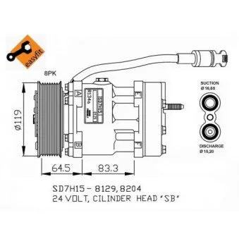 Compresseur, climatisation NRF 32751G